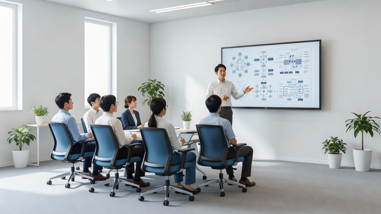 社内技術研修の様子